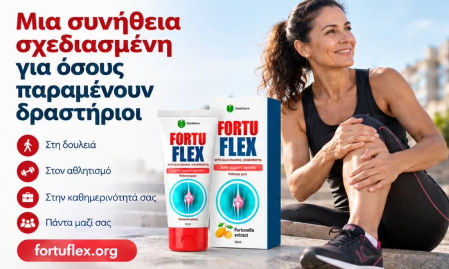 Fortuflex — κρέμα για αρθρώσεις και μύες για δραστήριους ανθρώπους