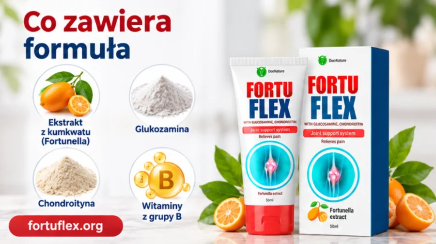 Fortuflex — σωληνάριο 50 ml με βιταμίνες Β, κουμκουάτ, χονδροϊτίνη και γλυκοζαμίνη